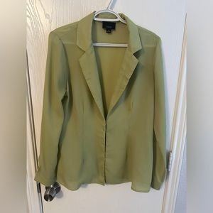 Green blazer top